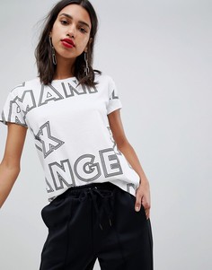 Футболка со сплошным принтом логотипа Armani Exchange - Белый