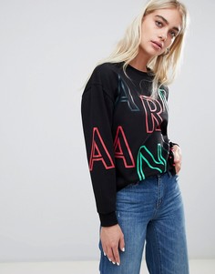 Oversize-свитшот Armani Exchange - Черный