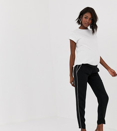 Брюки с полосками Mamalicious - Черный Mama.Licious