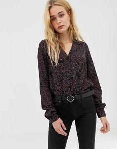 Рубашка с принтом Vero Moda - Черный