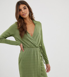 Платье мини с запахом ASOS DESIGN - Зеленый