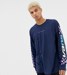 Лонгслив с принтом на рукавах Vans эксклюзивно для ASOS - Темно-синий
