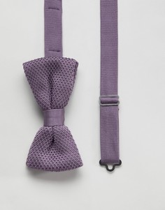 Фиолетовый трикотажный галстук-бабочка Twisted Tailor - Фиолетовый