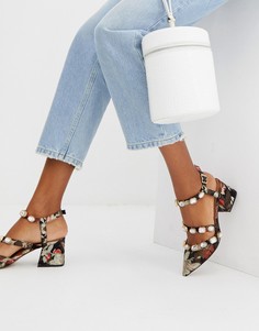 Туфли на среднем каблуке с отделкой ASOS DESIGN Saffron - Мульти