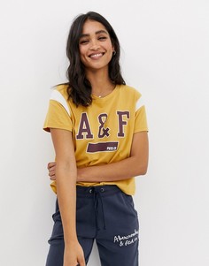 Футболка с логотипом Abercrombie & Fitch - Золотой