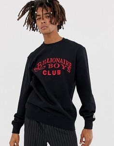 Черный свитшот с вышивкой Billionaire Boys Club - Черный