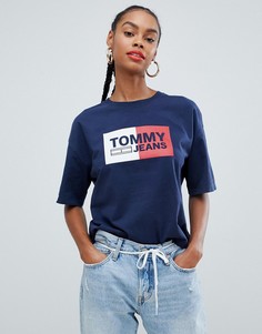 Футболка с логотипом Tommy Jeans Essential - Темно-синий