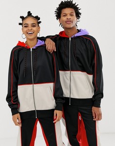 Худи колор блок COLLUSION x Motocross Unisex - Мульти