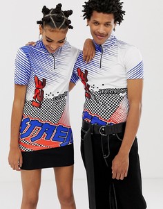 Футболка на молнии COLLUSION x Motocross - Белый