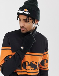 Черная шапка-бини и перчатки ellesse - Черный