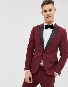 Сливовый приталенный пиджак-смокинг ASOS DESIGN - Фиолетовый