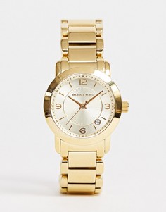 Женские золотистые часы с ремешком Michael Kors MK3485 - Золотой