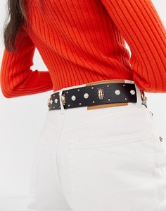 Ремень с фигурками жуков и искусственным жемчугом ASOS DESIGN - Черный