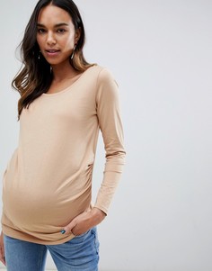 Светло-коричневый лонгслив New Look Maternity - Коричневый