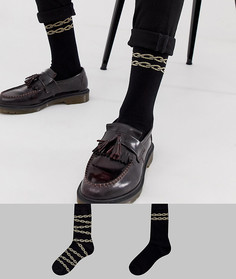 Набор из 2 пар блестящих носков ASOS DESIGN - Черный