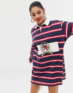 Платье в стиле регби с логотипом Tommy Jeans capsule - Синий