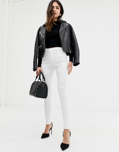 Белые джинсы скинни с завышенной талией ASOS DESIGN Ridley - Белый