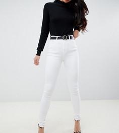 Белые джинсы скинни с завышенной талией ASOS DESIGN Tall Ridley - Белый