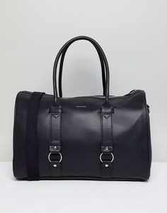 Черная сумка из искусственной кожи с двумя ручками ASOS DESIGN - Черный