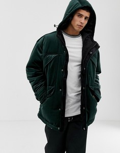 Велюровая куртка ASOS DESIGN - Зеленый