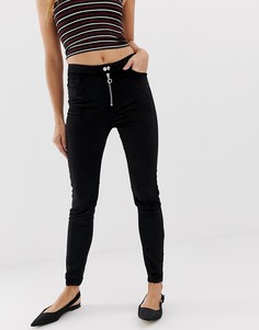 Вельветовые джинсы скинни с завышенной талией Urban Bliss - Черный
