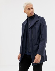 Темно-синяя куртка со вставкой HUGO Barelto - Темно-синий