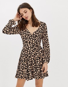 Платье с принтом Free People Pradera - Черный