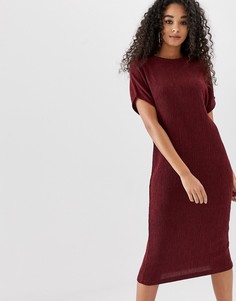 Платье-футболка миди ASOS DESIGN - Красный