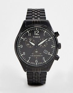 Черные часы-хронограф Timex Waterbury - Черный