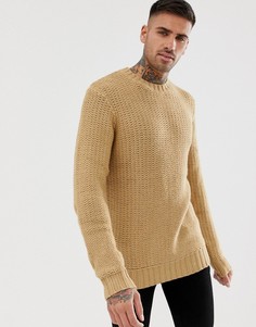 Вязаный джемпер Bershka - Рыжий