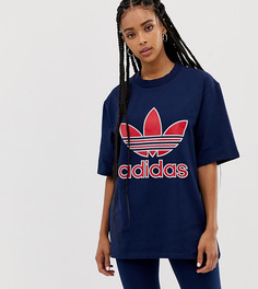 Футболка с трилистником adidas Originals - Синий