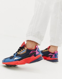 Темно-синие кроссовки металлик adidas Originals - Темно-синий