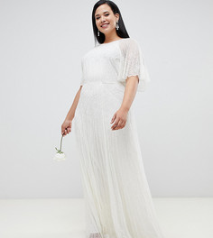 Свадебное платье с декоративной отделкой ASOS EDITION Curve - Белый