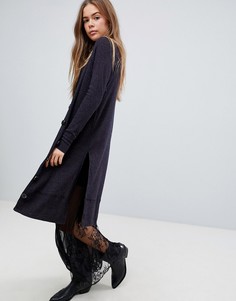 Длинный кардиган Free People - Темно-синий
