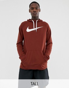 Худи красного цвета с логотипом-галочкой Nike Training TALL 885818-250 - Красный