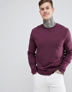 Бордовый свитшот ASOS DESIGN - Красный