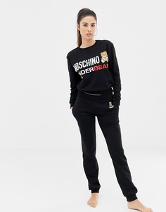 Джоггеры с логотипом Moschino - Черный