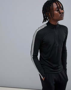 Черный топ с молнией 1/2 Helly Hansen Lifa - Черный