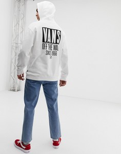 Oversize-худи белого цвета с принтом на спине Vans VN0A3HYJWHT1 - Белый