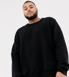 Черный свитшот Burton Menswear Big & Tall - Черный