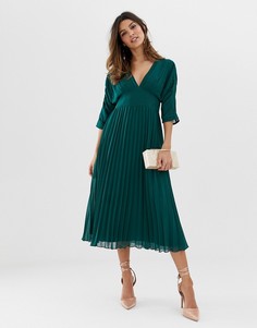 Платье миди ASOS DESIGN - Зеленый