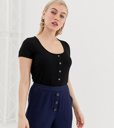 Топ на пуговицах Vero Moda Petite - Черный