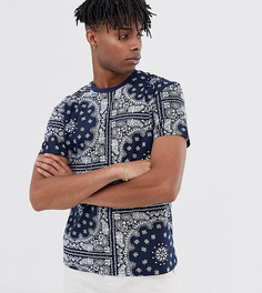 Футболка с принтом пейсли Jack & Jones Originals - Темно-синий