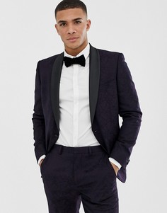 Темно-фиолетовый пиджак-смокинг Burton Menswear - Фиолетовый
