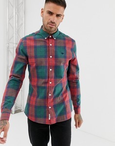 Красно-зеленая рубашка в клетку River Island - Красный
