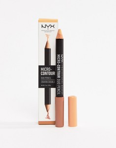 Двусторонний контурный карандаш NYX Professional Makeup - Коричневый