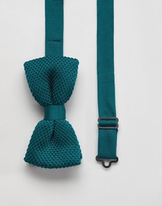 Зеленый трикотажный галстук-бабочка Twisted Tailor - Зеленый