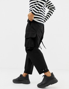 Черные брюки-карго ASOS DESIGN - Черный