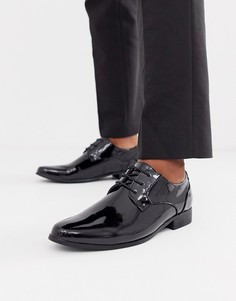 Черные лакированные туфли на шнуровке New Look - Черный