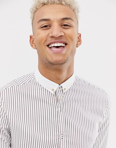 Белая рубашка в вертикальную полоску River Island - Белый